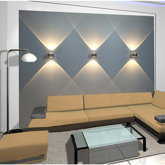 Moderne Kristall-Wandleuchte für Schlafzimmer & Wohnzimmer