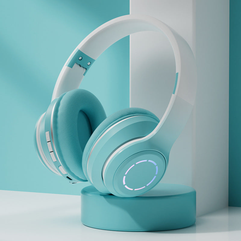 Gradient Bluetooth Kopfhörer – Faltbares Wireless Headset mit starkem Sound & modernem Design