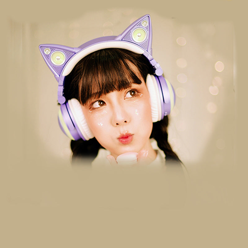 Luxus Bluetooth Katzenohr-Kopfhörer ❤️ – Wireless Headset für Frauen & Mädchen