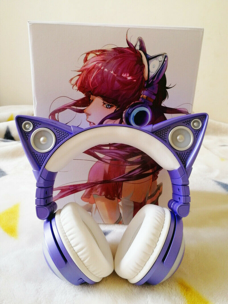 Luxus Bluetooth Katzenohr-Kopfhörer ❤️ – Wireless Headset für Frauen & Mädchen