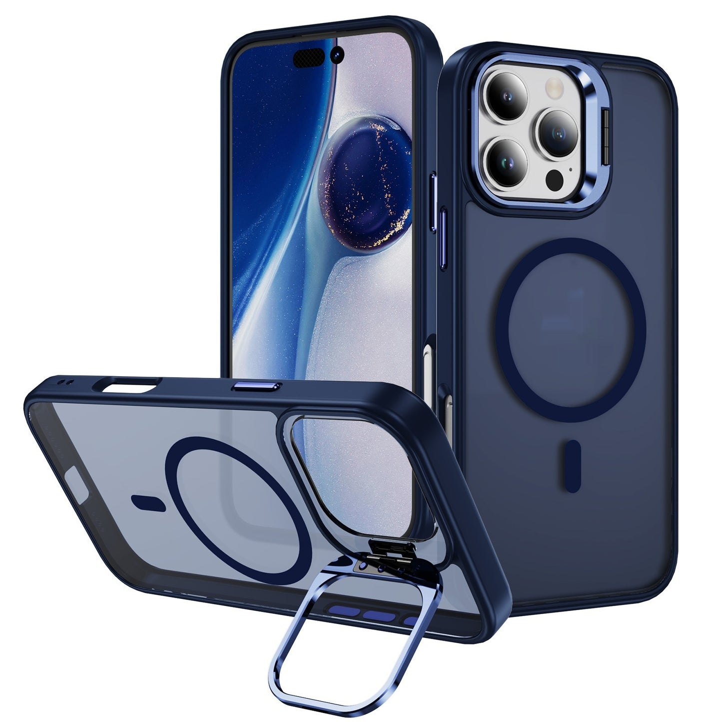 Magnetische Handyhülle mit Halterung & Kameraschutz ❤️ – Eleganter Rundumschutz für dein iPhone