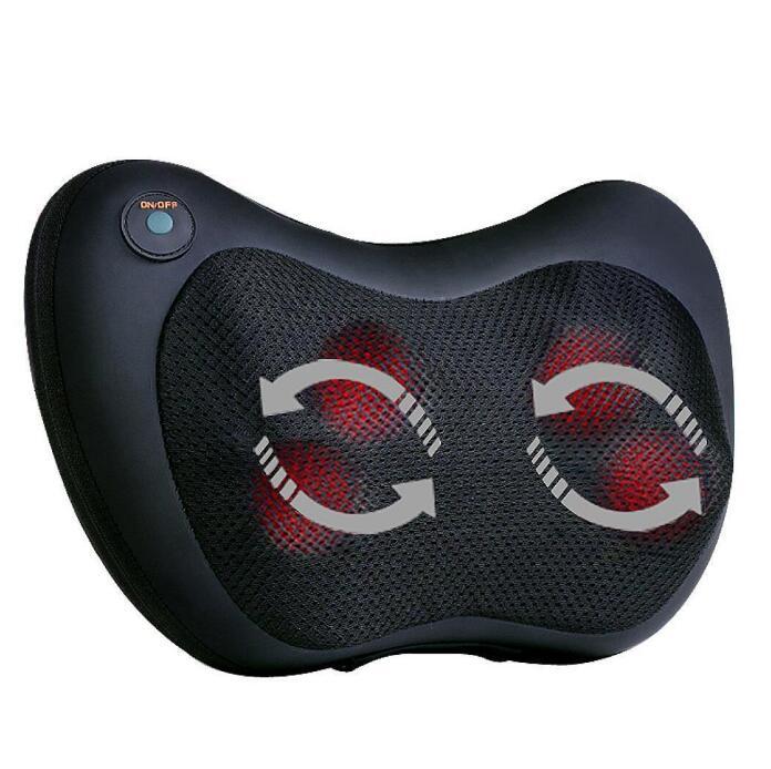 Kanmarino ❤️ Shiatsu Nacken- & Rückenmassagekissen mit Wärmefunktion – für Zuhause & Auto (EU Plug)