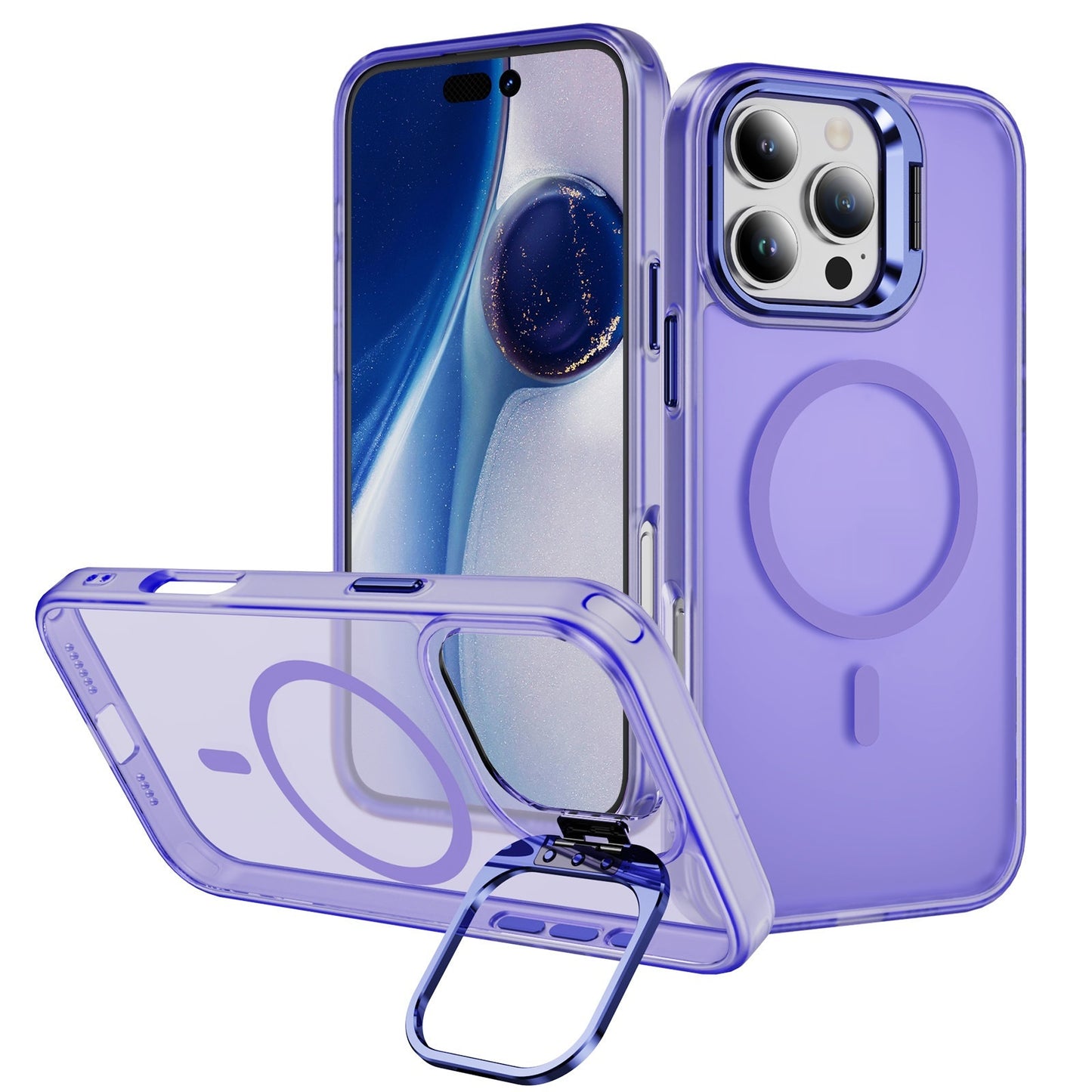 Magnetische Handyhülle mit Halterung & Kameraschutz ❤️ – Eleganter Rundumschutz für dein iPhone