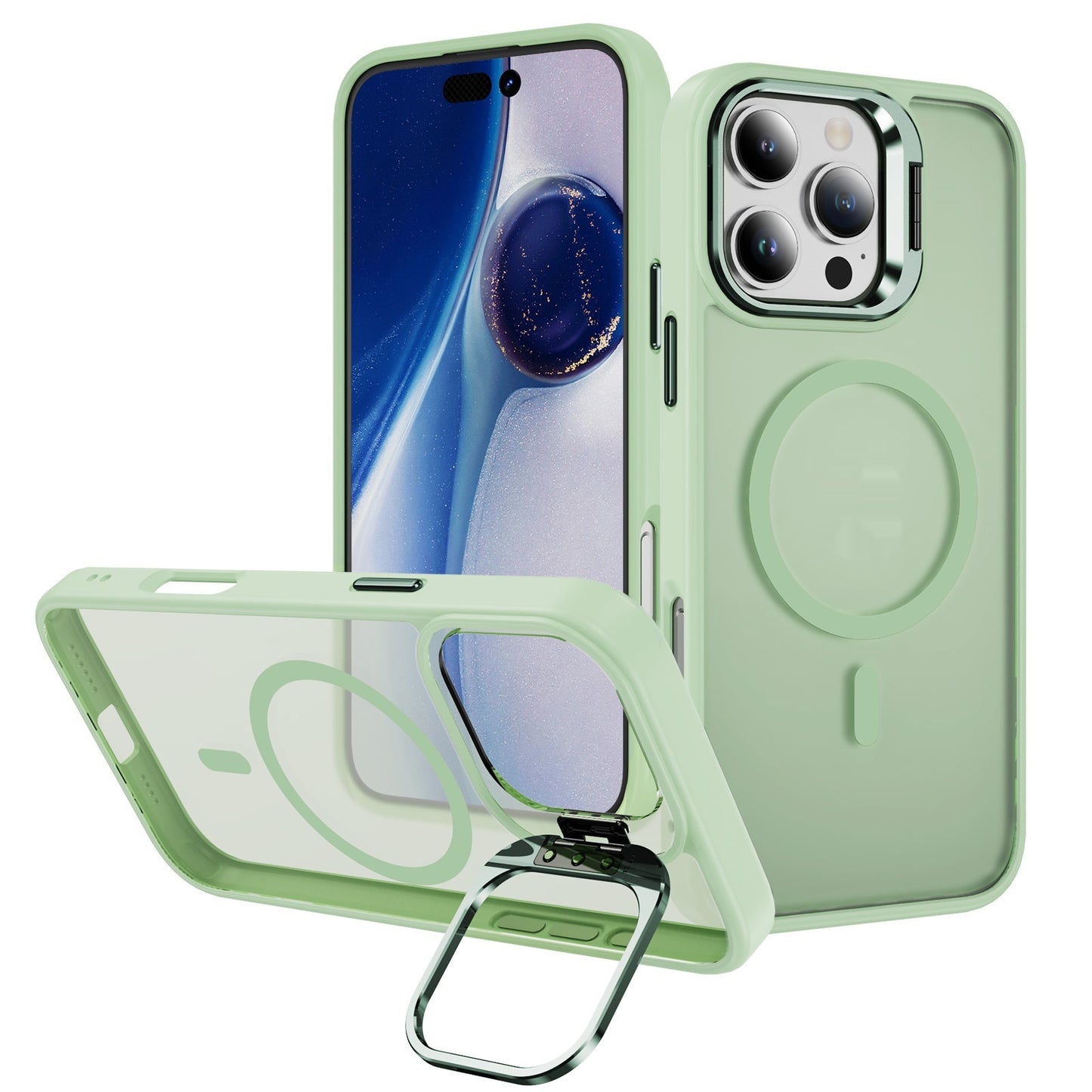 Magnetische Handyhülle mit Halterung & Kameraschutz ❤️ – Eleganter Rundumschutz für dein iPhone