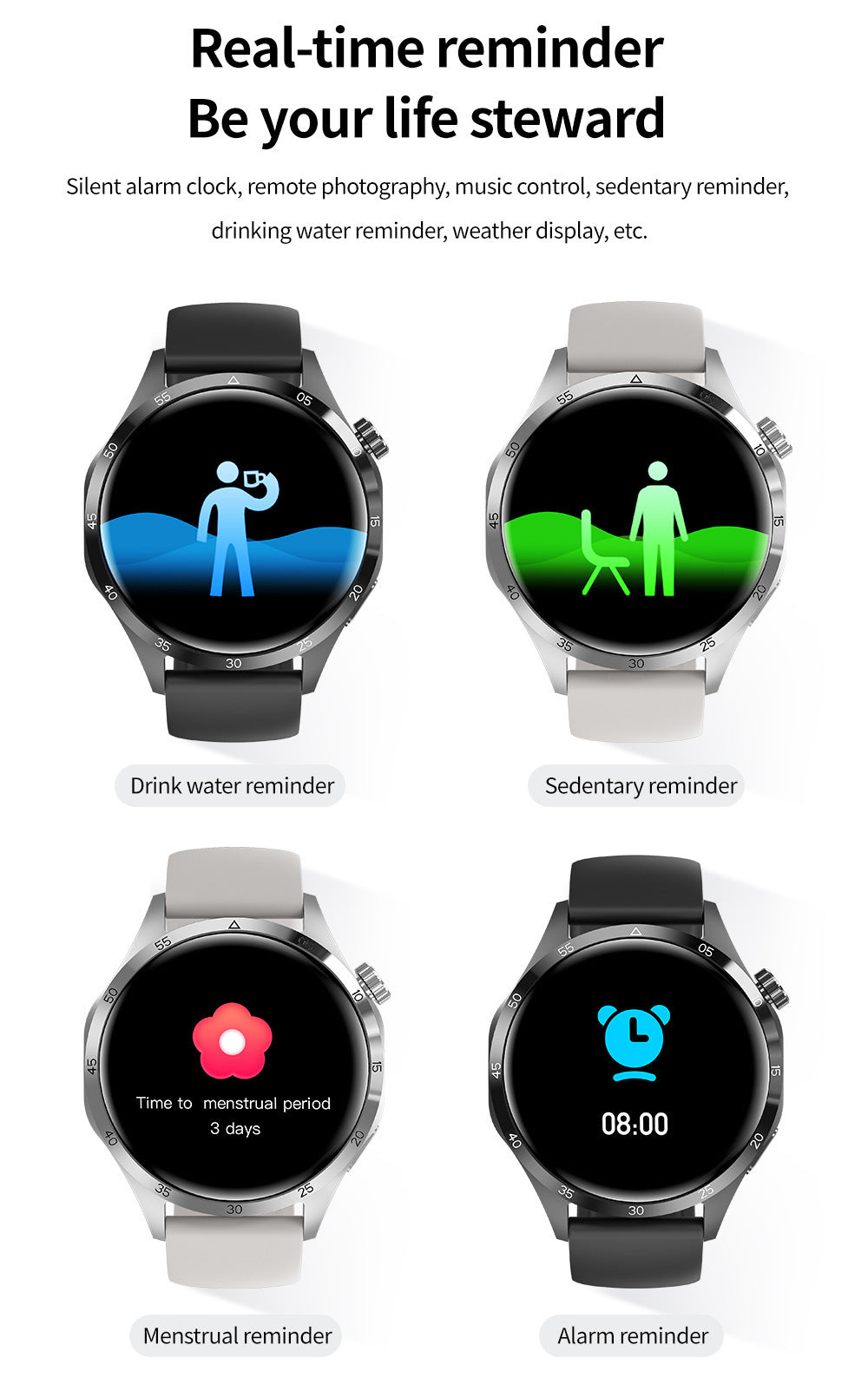 Sport Smartwatch – Bluetooth, Anrufe & Fitness-Tracking
