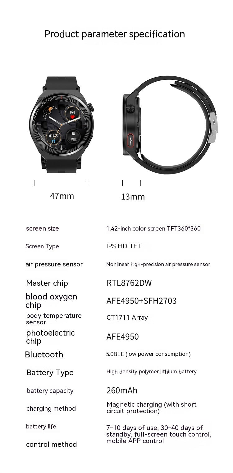 Intelligente Gesundheits-Smartwatch mit Blutdruck-, Herzfrequenz- und Schlafüberwachung