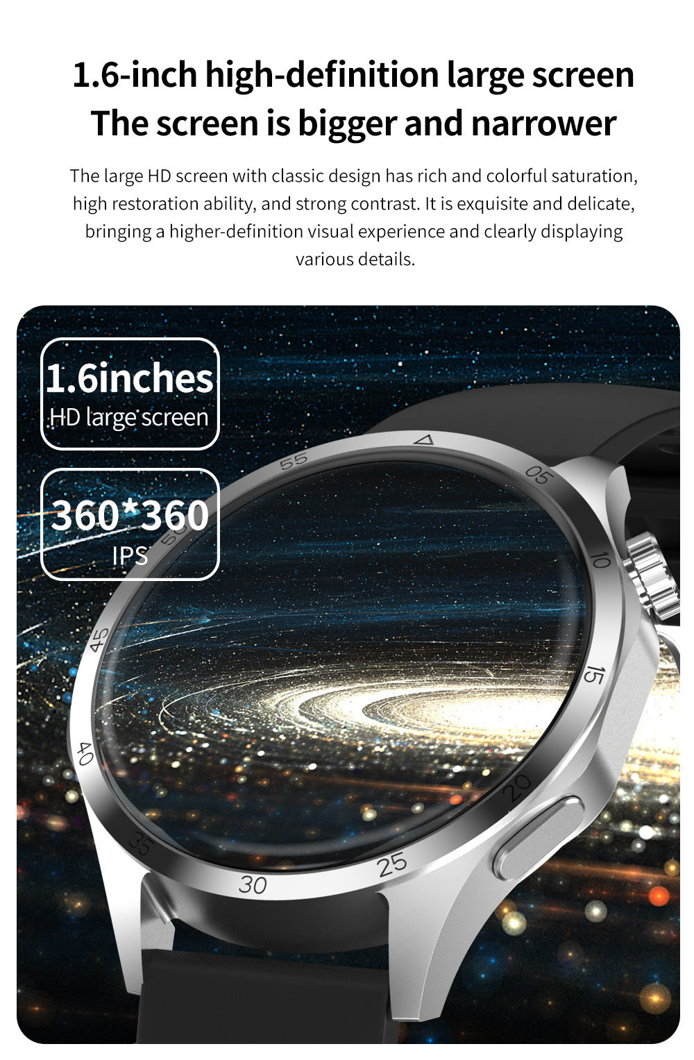 Sport Smartwatch – Bluetooth, Anrufe & Fitness-Tracking