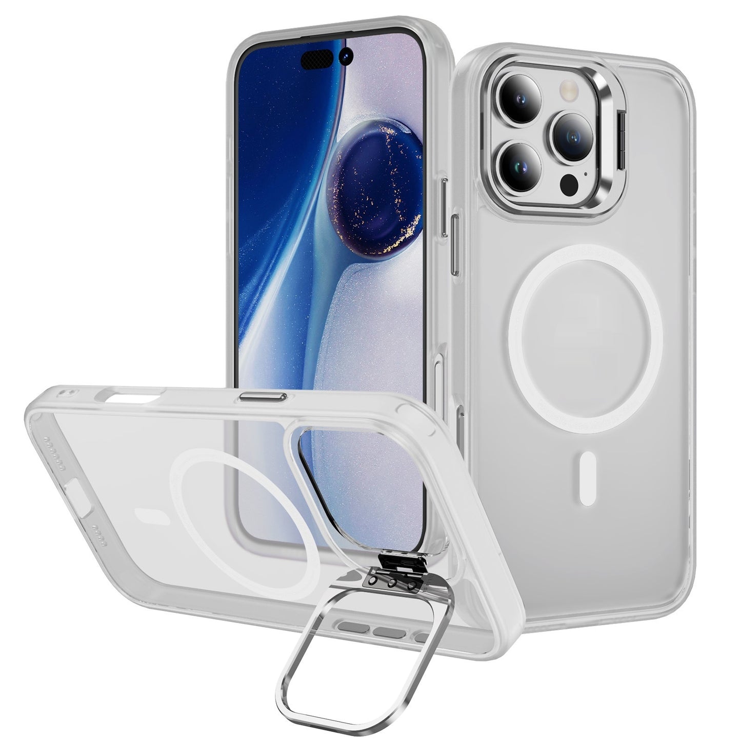 Magnetische Handyhülle mit Halterung & Kameraschutz ❤️ – Eleganter Rundumschutz für dein iPhone