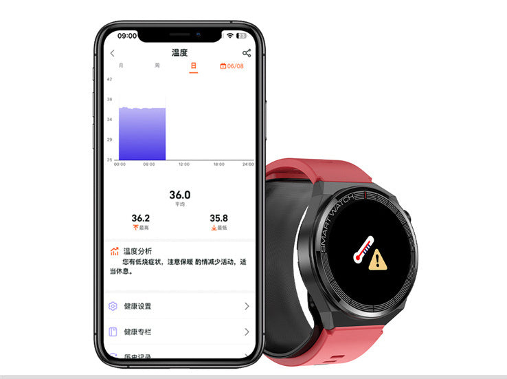 Intelligente Gesundheits-Smartwatch mit Blutdruck-, Herzfrequenz- und Schlafüberwachung