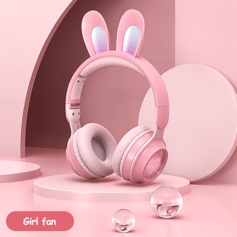 Bunny Bluetooth Kopfhörer – Süßes Design mit LED-Ohren & Geräuschdämmung