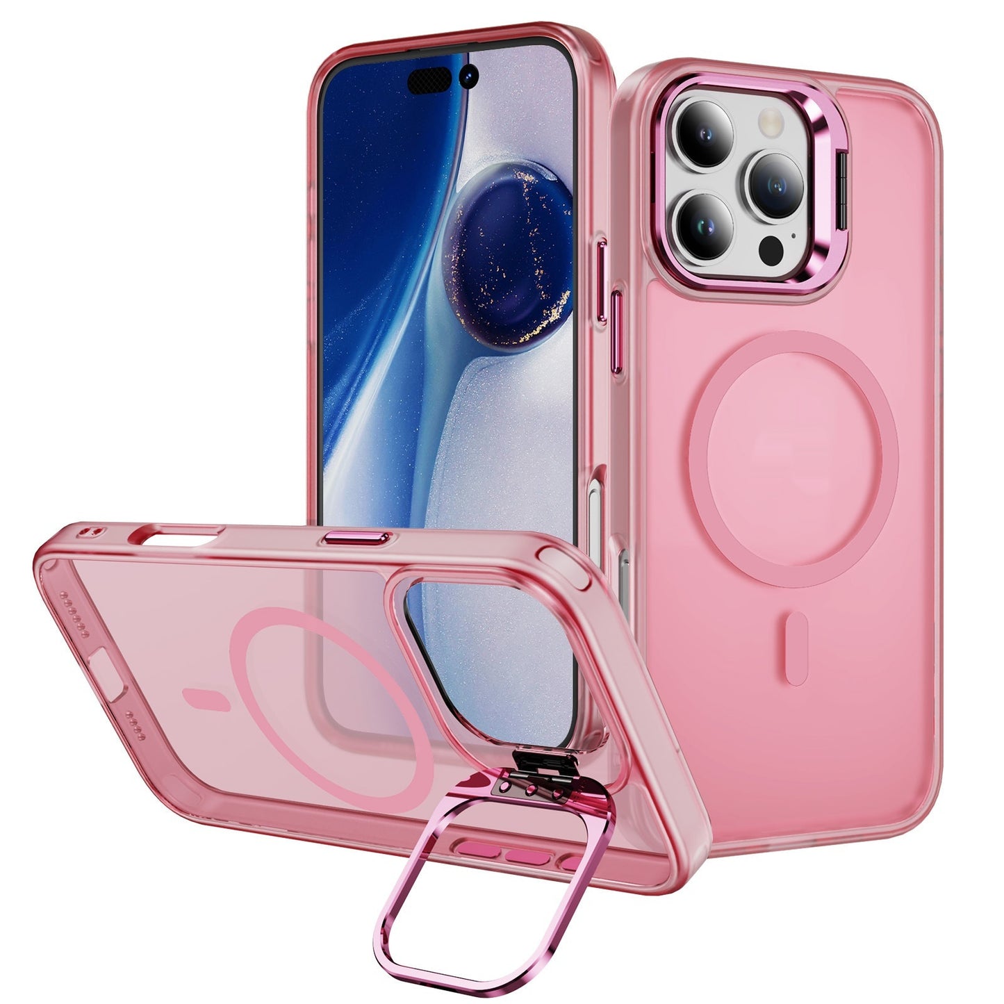 Magnetische Handyhülle mit Halterung & Kameraschutz ❤️ – Eleganter Rundumschutz für dein iPhone